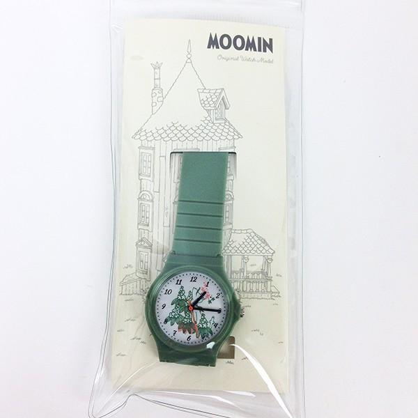 ムーミン カラフルラバー 腕時計 GR グリーン ウォッチ グッズ  