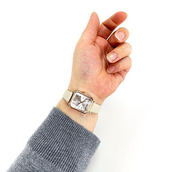 SNOOPY（スヌーピー） スクエアガラスウォッチ ホワイト 日本製 腕時計