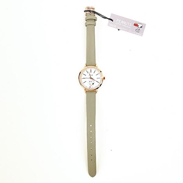 スヌーピーのデイリー使いができる2レイヤーウォッチです。ピンクゴールドで高見えしちゃいます♪ケース付きなのでギフトにもぴったり☆オフィスにも付けていける大人可愛いデザインです♪【サイズ：全長22cm】