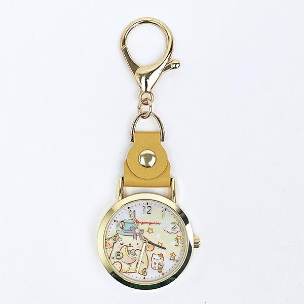 サンリオ ポムポムプリン おすましキーチェーンウォッチ 時計 Sanrio