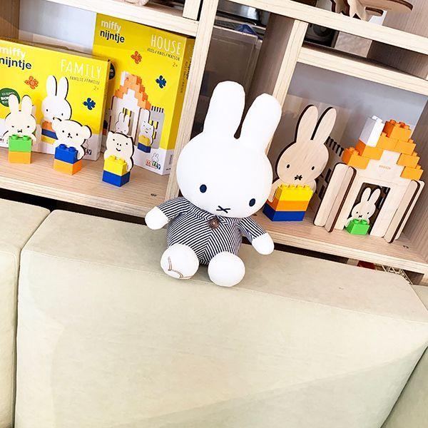 Miffy ミッフィー miffy ヒッコリーぬいぐるみ EDWIN ストライプ