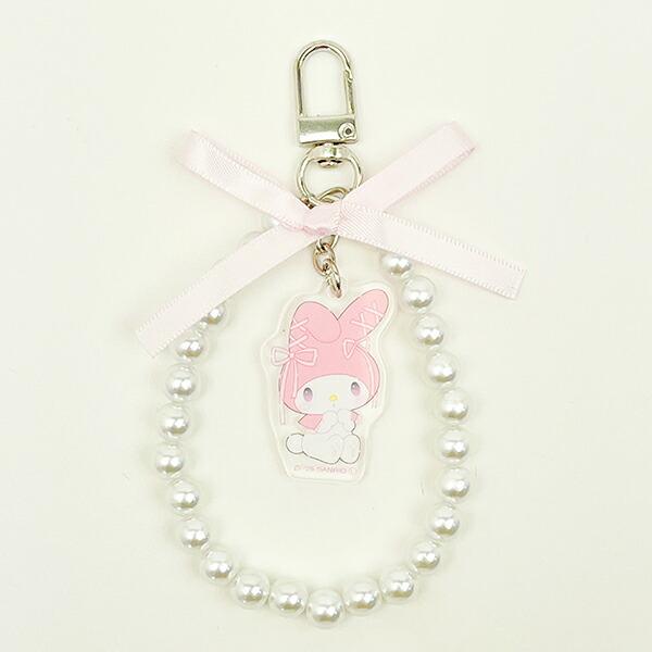 サンリオ マイメロディ リボンパールキーチェーン バレエコア Sanrio