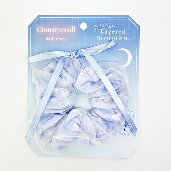 サンリオ シナモロール リボンレイヤードリボンシュシュ バレエコア ヘアアクセサリー シナモン Sanrio