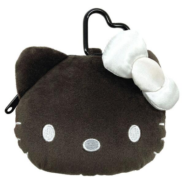 サンリオ モノクロ ハローキティ カラビナ付きぬいぐるみ