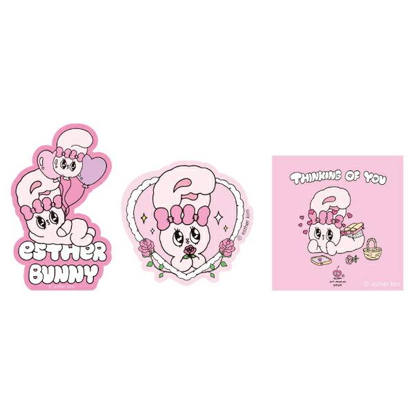 エスターバニー（Esther Bunny） クリアステッカーセット(リボンバニー