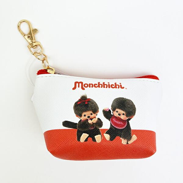 モンチッチ 三角ミニポーチ レッド : パーフェクトワールド