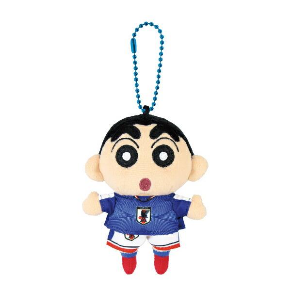 クレヨンしんちゃん ぬいぐるみマスコット サッカー日本代表ver
