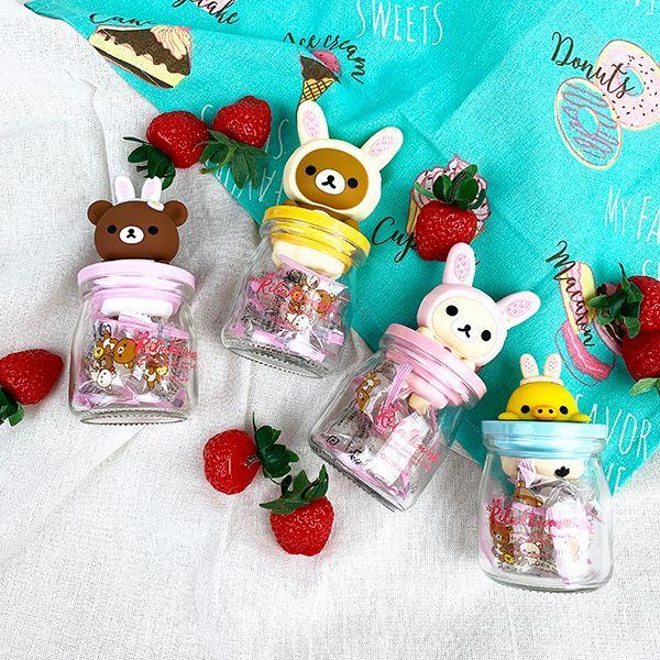 リラックマ Rilakkuma キャンディーボトル キイロイトリ ウサギ お菓子