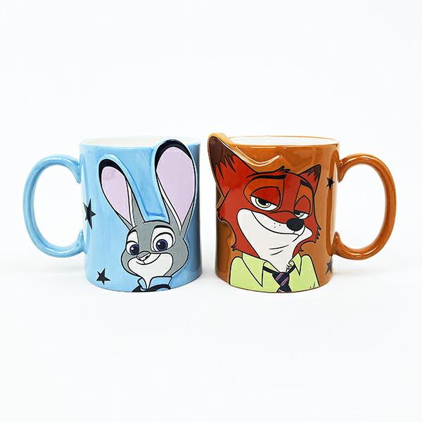 ディズニー ズートピア ニック＆ジュディ ペアマグカップ Disney