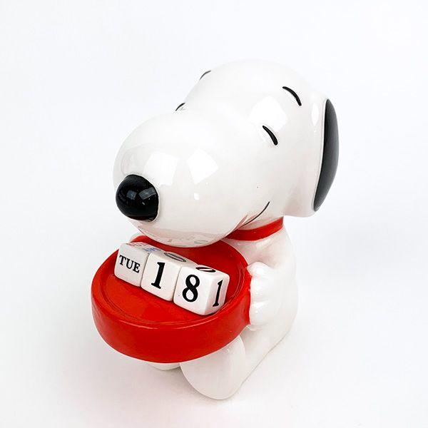 SNOOPY（スヌーピー） 磁器製 万年カレンダー PEANUT インテリア