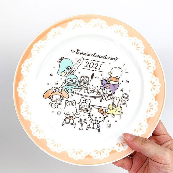 サンリオ　イヤーズプレート2021 日本限定商品　キャラクターズ　レア サンリオ イヤーズプレート2021 お皿 食器 オレンジ グッズ