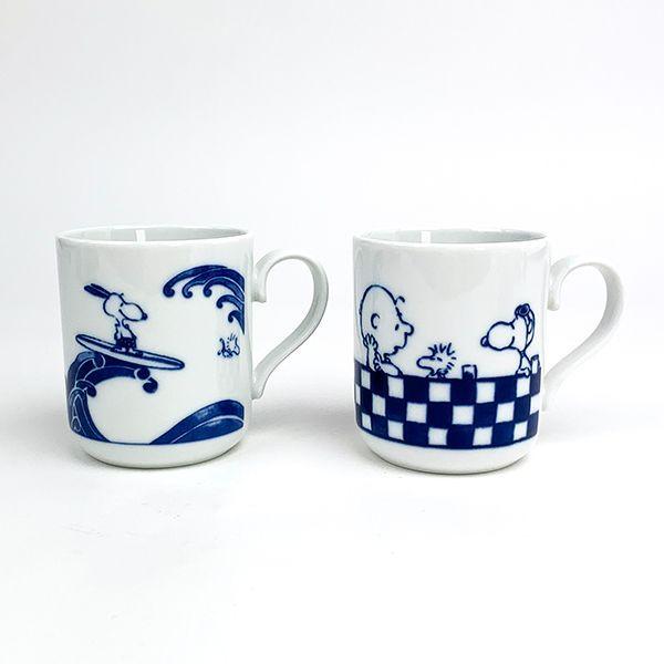Peanuts スヌーピー ペアマグセット 染付 マグ 食器 キッチンギフト グッズ 日本製 2148 Sn3 13 パーフェクトワールド 通販 Yahoo ショッピング