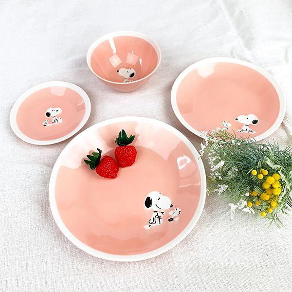 SNOOPY（スヌーピー） ペア19cmプレートセット 食器 ナチュラル