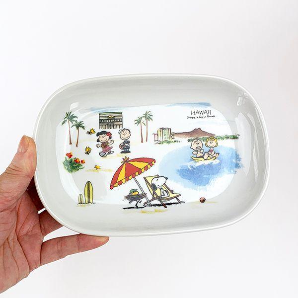 SNOOPY（スヌーピー） PEANUTS 世界旅行楕円プレート ハワイ お皿 食器