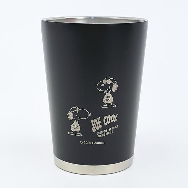 スヌーピー ジョークール ステンレスタンブラー ブラック モノトーン コップ SNOOPY
