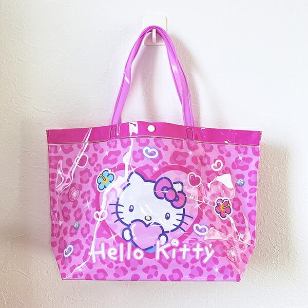 サンリオ ハローキティ ヒョウ柄 ビニールバッグ プール キッズ Sanrio