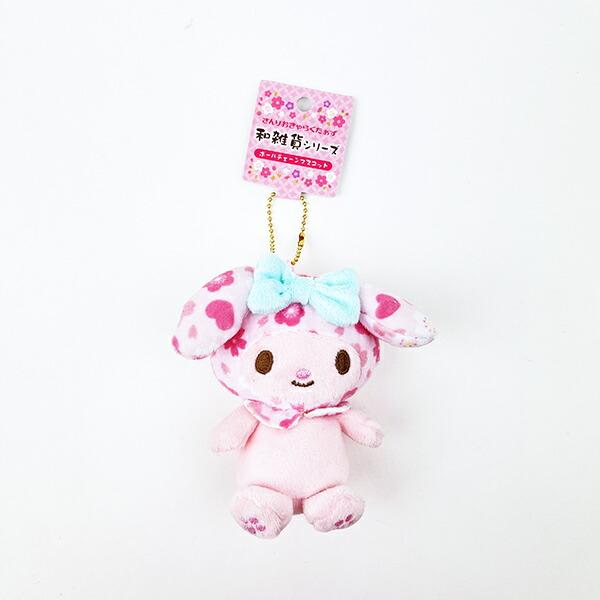 マイメロディ マスコット キーホルダー メゾンドフルール 店舗限定 ぬいぐるみ マイメロディ メゾンドフルールコラボマスコットチャーム - ＊めろめろ