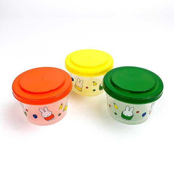 Miffy（ミッフィー） ジョイント式 薄肉 保存容器 3Pセット 240ml