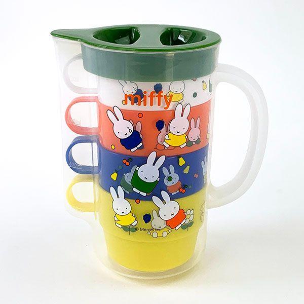 Miffy（ミッフィー） ケース付き スタッキング コップ 4Pセット
