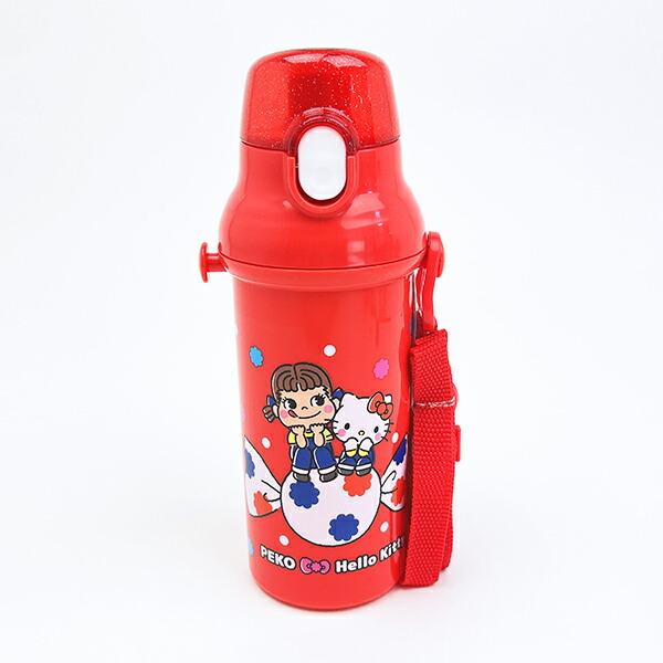サンリオ ハローキティ × 不二家 ペコちゃん 直飲みプラワンタッチ