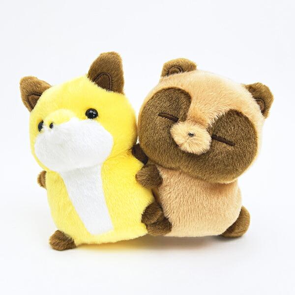 タヌキとキツネ 抱きつき ぬいぐるみ プレゼント : パーフェクト