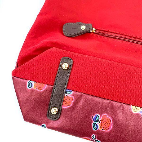 さっちゃん専用バッグ＆ポーチ 水森亜土 SAC スカーフ親子バッグ RE バラ ショルダーバッグ