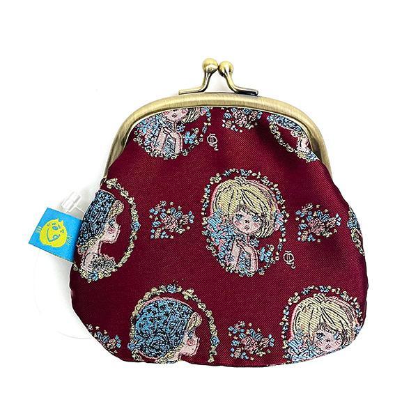 水森亜土のジャーガードがま口財布。お財布としてだけでなく、小物を入れてポーチとしてもお使いいただけます。