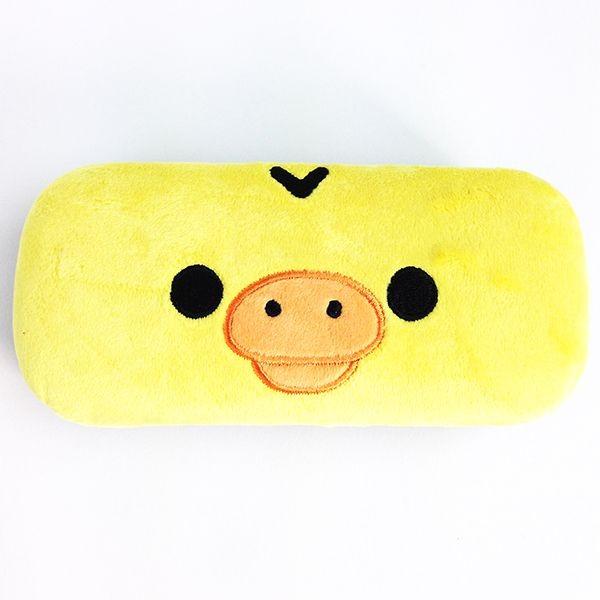 リラックマ　キイロイトリ　メガネケース　顔デザイン ケース　眼鏡　レア　合皮風 リラックマキイロイトリメガネケース顔デザイン ケース眼鏡レア合皮風