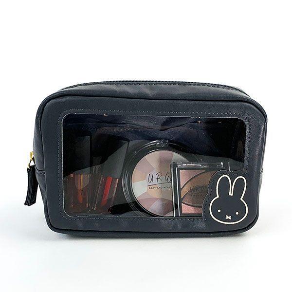 Miffy ミッフィー スクエアポーチ B グレー ポーチ 小物入れ