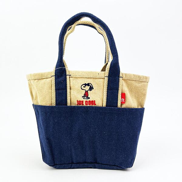 スヌーピー トートバッグ(S) (ネイビー) ランチ SNOOPY ROOTOTE