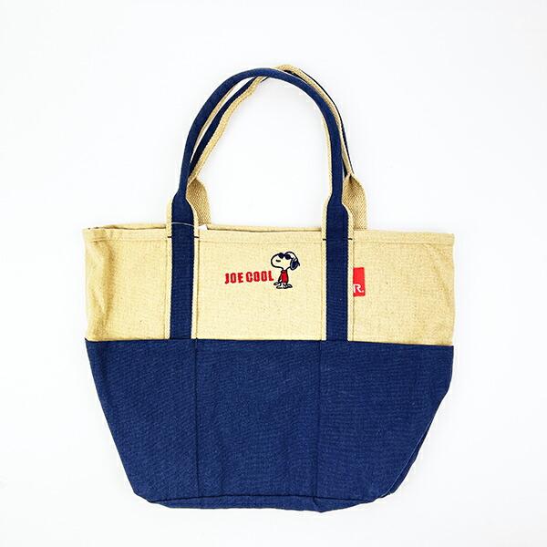 スヌーピー 刺繍ランチトートバッグ ネイビー ROOTOTE ルートート コラボ SNOOPY 5337-841903.jpg