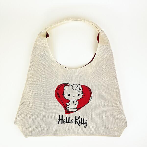 サンリオ ハローキティ ニットトートバッグ アイボリー Sanrio ROOTOTE