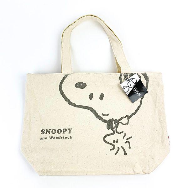 SNOOPY スヌーピー トートバッグ アップフェイス柄 かばん SNOOPY スヌーピー トートバッグ アップフェイス柄 かばん