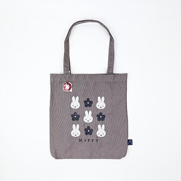 ミッフィー miffy 帆布トートバッグ グレー かわいい