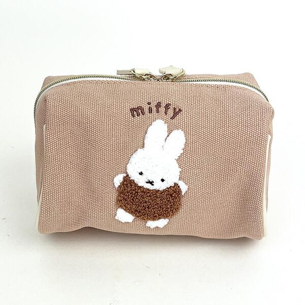 ミッフィー miffy スクエアポーチ るんるんサガラシリーズ 小物入れ かわいい