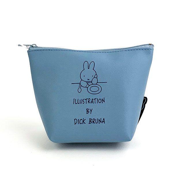 Miffy ミッフィー miffy ミニ舟形ポーチ ブルー メイクポーチ