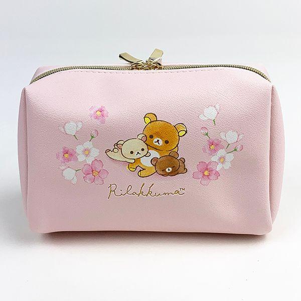 リラックマ スクエアポーチ サクラ Pk リラックマ ポーチ 小物入れ 化粧ポーチ ピンク グッズ Mcor 5385 Mrk 367 パーフェクトワールド 通販 Yahoo ショッピング