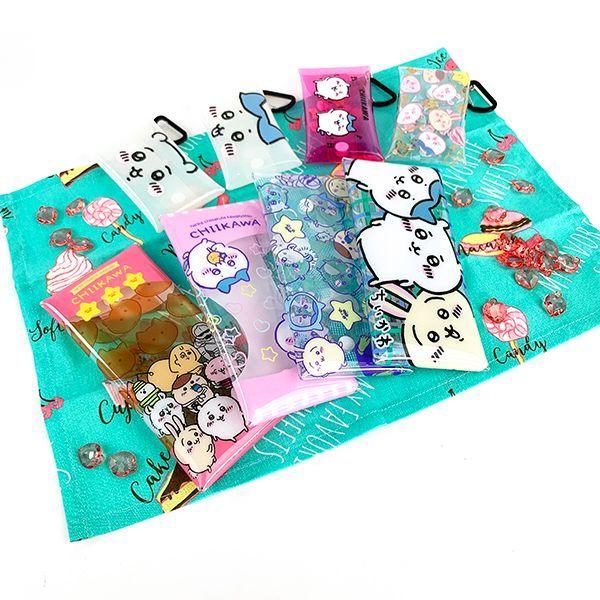 ちいかわ クリアマルチケース ケース ピンク (MCOR) : パーフェクト