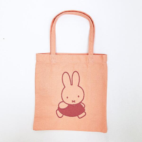 ミッフィー miffy 刺繍ミニトートバッグ ピンク かわいい