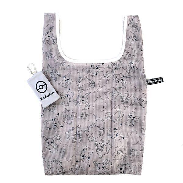 ポケモン ピカチュウ カラビナ付きエコバッグ 集合 M バッグ ショッピング コンパクト 収納 お出かけ 買い物 グレー Mcor 6276 Pkm 469 パーフェクトワールド 通販 Yahoo ショッピング