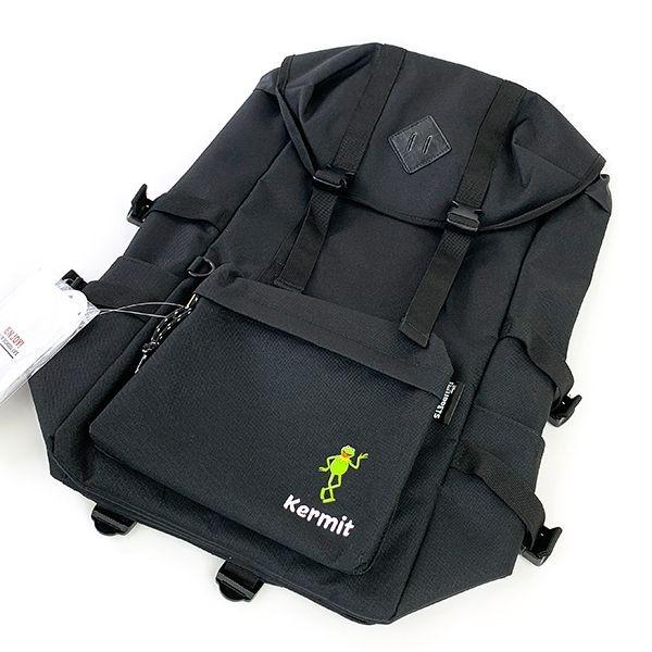 MUCENT ムセント リュック ブラック カーミット リュック バックパック リュックサック デイバッグ