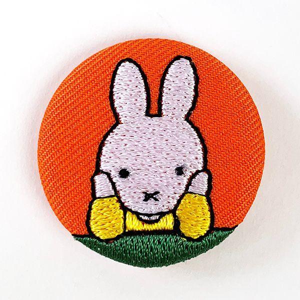 Miffy（ミッフィー） 刺繍ブローチ ホオヅエ ブローチ バッジ ピン