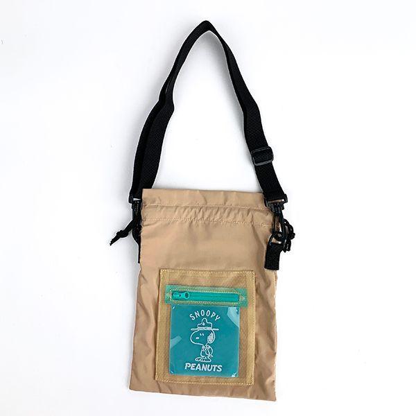 スヌーピー 巾着ショルダー Be Snoopy バッグ ショルダーバッグ 巾着 カバン ナップザック ベージュ 6600 Spc 1034 パーフェクトワールド 通販 Yahoo ショッピング