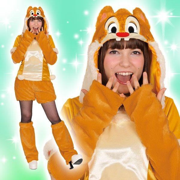 【値下不可】チップとデール【チップ】モコモコ コスチューム【Disney】 Disney（ディズニー） コスチューム 大人 女性用 デール チップ&デール