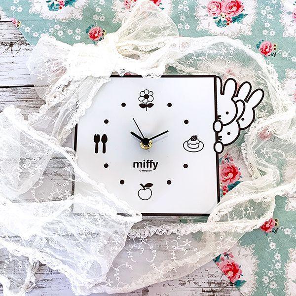 Miffy ミッフィー グッズ MIFFY インテリアクロック のぞき WH Miffy ミッフィー グッズ MIFFY インテリアクロック のぞき WH