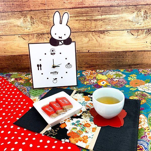 Miffy（ミッフィー） グッズ インテリアクロック のっかり BK モノクロ