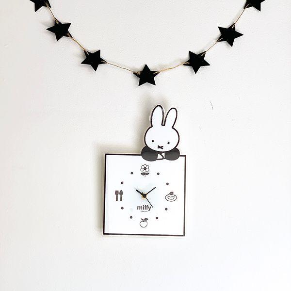 miffyオブジェクロック ミッフィー グッズ MIFFY インテリアクロック のっかり BK