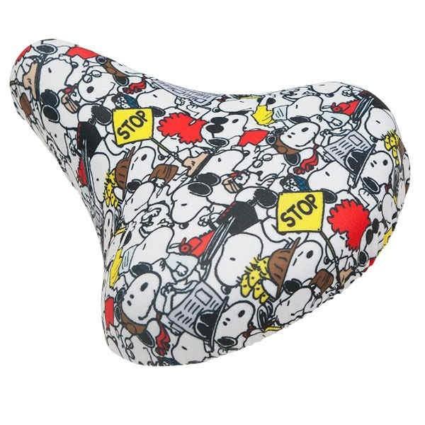 スヌーピー フルカラーチャリCAP (サドルカバー/サドルキャップ) メニーフェイス