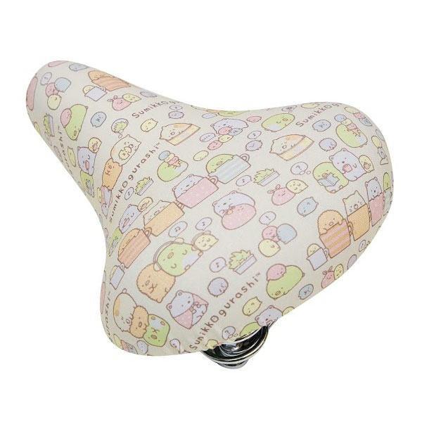 すみっコぐらし フルカラーチャリCAP (自転車用 サドルカバー/サドルキャップ) 総柄