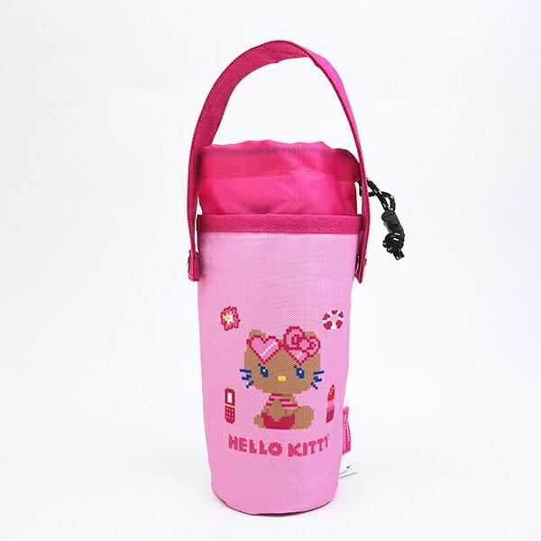 サンリオ 日焼けキティ ボトルホルダー ドット ピンク Sanrio